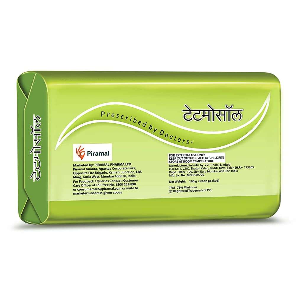 Tetmosol Medicated Soap- fights skin infections, itching with lime like fragrance for daily bathing - Pack of 8 (8x100gms) 5