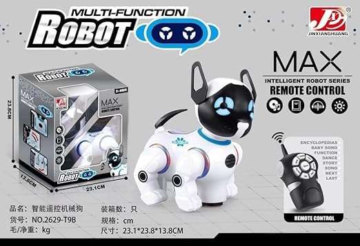 Relizaa Robot Puppy Max Remote Control Dog Toy Robots Kids Smart & Dancing Imitates Mini Pet Cool Light Music RC Toy Fun Touch Sensor Singing Storytelling Robotic Dogs Electronic Pets 4