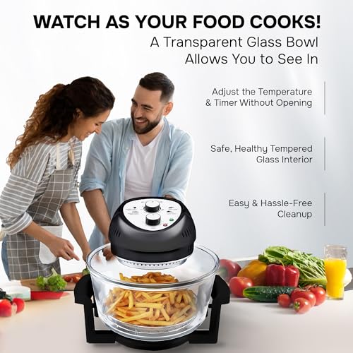 Big Boss Oil-less Air Fryer, 16 Quart, 1300 watt, Black 6