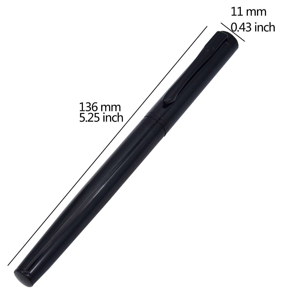 SIPLIV Luxury Calligraphy Pen with Ink Converter, Smooth Writing Calligraphy Pen for Journaling School Office - Black 5