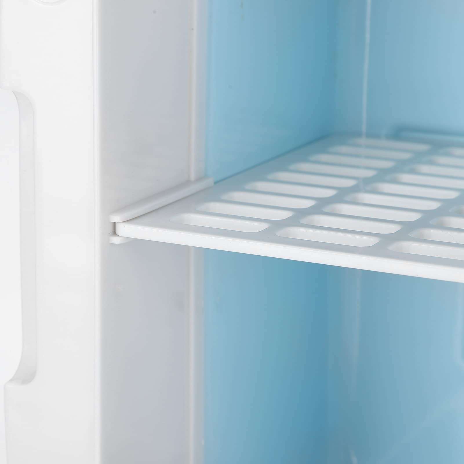 Mini Fridge, Multi‑Layer Design Portable 6 Liters Refrigerator for Home for Travel(Black, Pink) 6