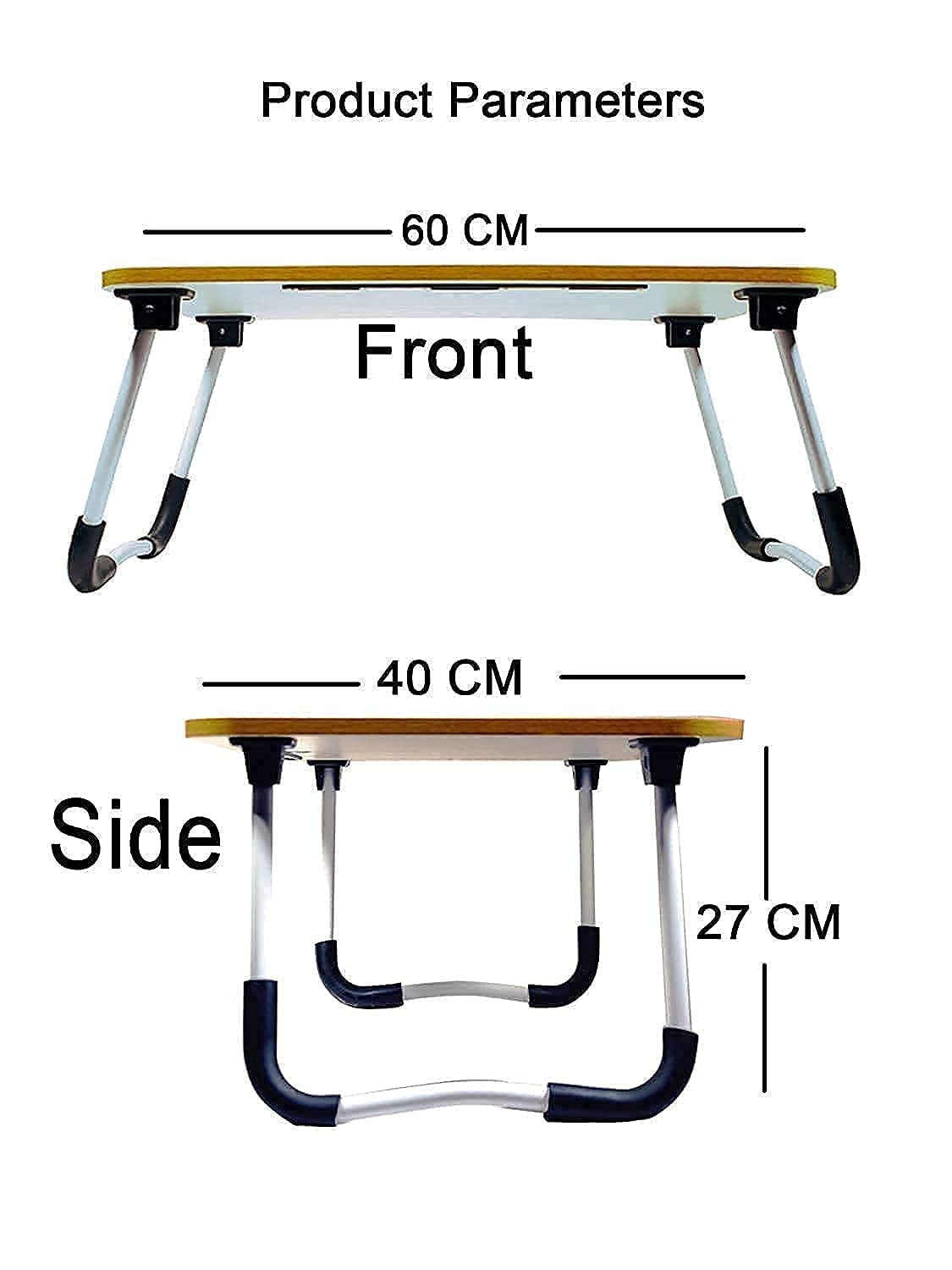 Techno Vibes Laptop Desk for Study and Reading with Foldable Non-Slip Legs Reading Table Tray, Laptop Stands, Laptop Desk,Foldable Study Laptop Table,Table (Blue) 5