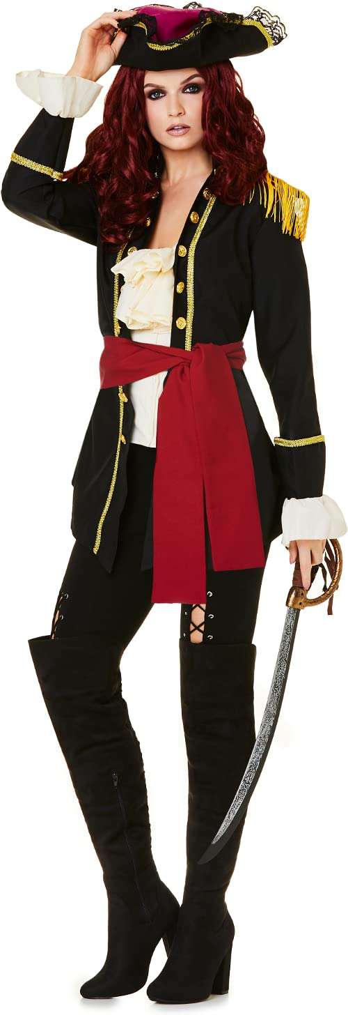 Bonny Pirate Captain Women's Costume Small 6-8 1