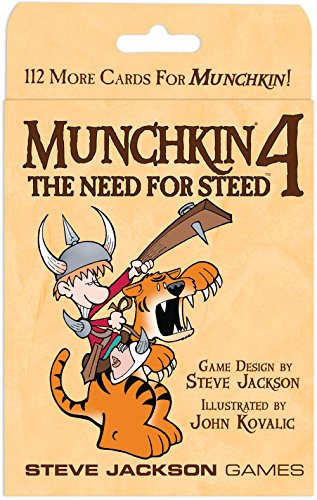Munchkin 4 – The Need For Steed Card Game Expansion |112-Card Expansion | Adult, Kids, & Family Game | Fantasy Adventure RPG | Ages 10+ | 3-6 Players | Avg Play Time 120 Min | From Steve Jackson Games 3