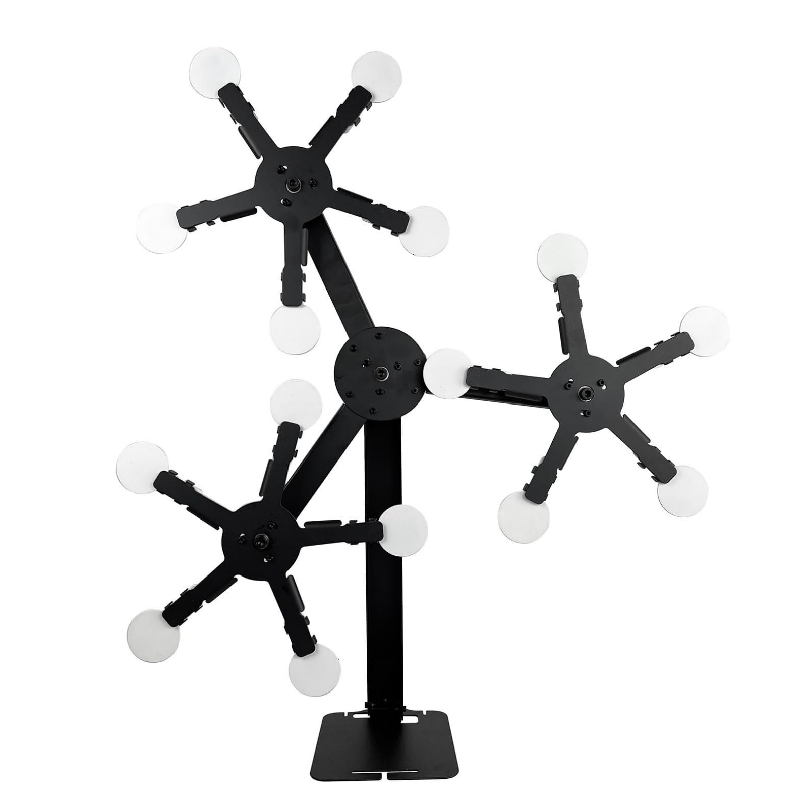 Atflbox Three Star Rotate The Metal Shooting Target Stand with 15 Steel Plates for Pistol Airsoft BB Guns Practice 1