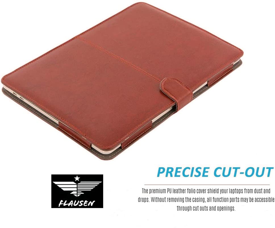 Flausen Genuine PU Leather Asus Gaming Laptop Cover - Compatible with Asus Tuf Dash F15-15.6 Inches - Stylish and Protective Cover for Gamers 5