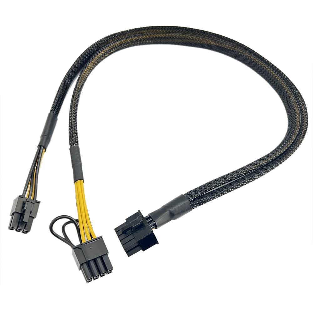 Zahara 50cm 10pin to 6+8(pin) Power Adapter PCIE Cable Replacement for HP ProLiant DL380 G9 DL380E DL380 G8 and GPU 5