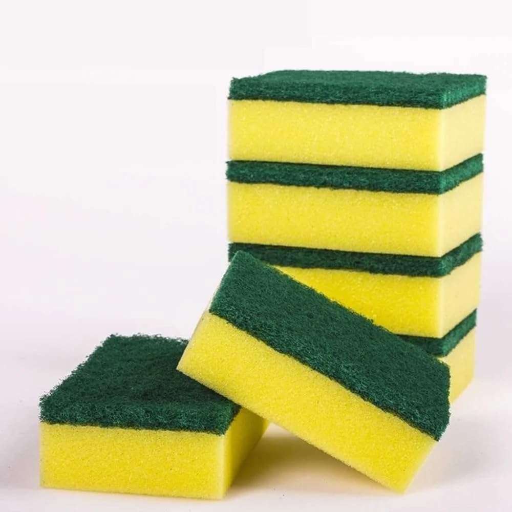QimacPlus Overseas Ultimate Cleaning Companion: Sponge Set for Effortless Kitchen Maintenance and Hygiene Pack of 5 3