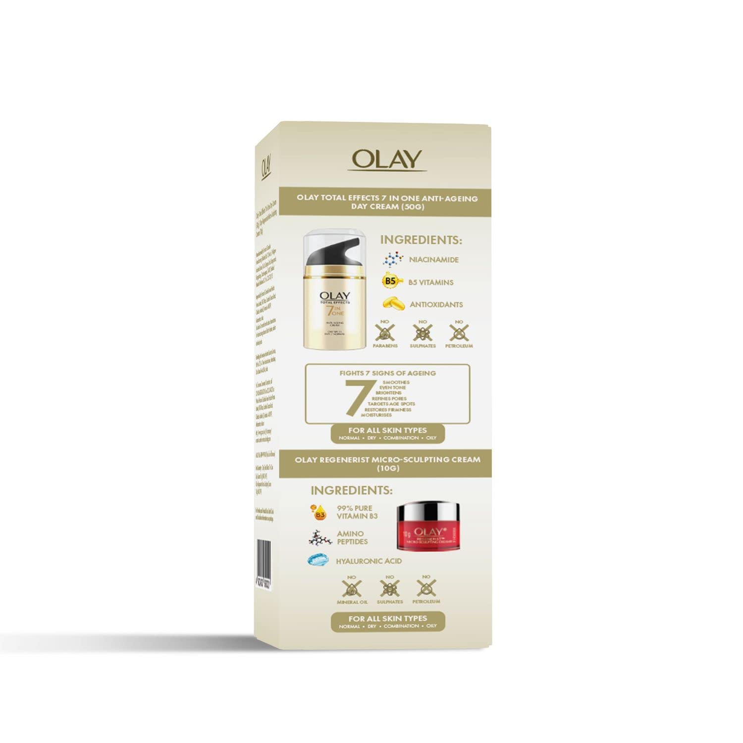 Olay TE Day Cream 50g + Olay Regenerist Micro-sculpting Cream Mini 10g – Ultimate Skincare kit 3