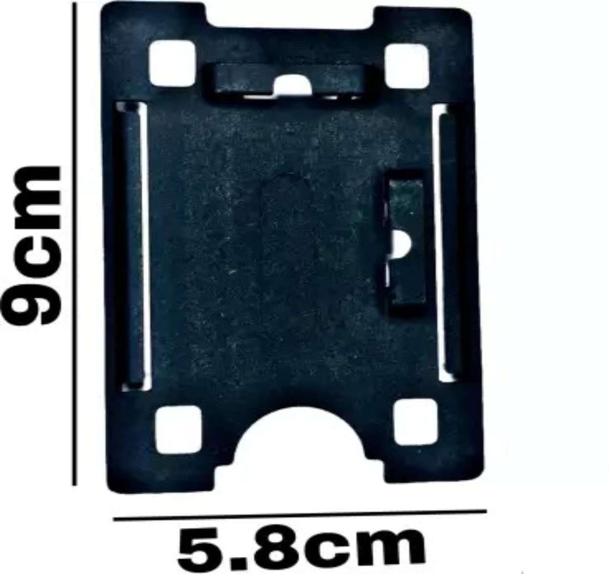 Dey 's Stationery Store Black id Card Badge Holder with Round yoyo Reel and Lanyard Combo (Set of 1) (10) 3