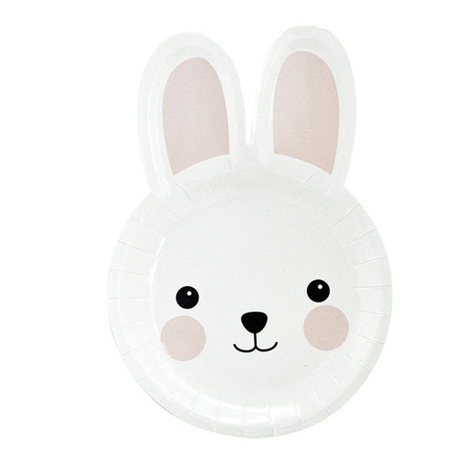 SDEPL Paper Party Tableware Set Easter Bunny Serveware for Graduation Decorations 6