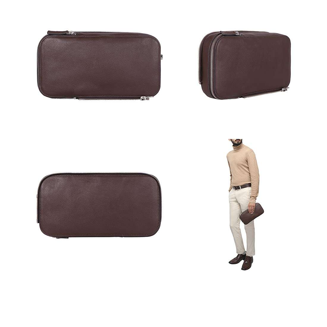 Hidesign Men's Briefcase (Brown) 6