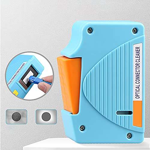 Yicizol Fiber Optic Cleaning Kit Optical Fiber Cleaner Tools with Fiber Cleaning Cassette for FC SC ST LC MU Connectors, 1.25mm/2.5mm Fiber Cleaner Pens, Cleaning Swabs Wipes (MK-200) 4