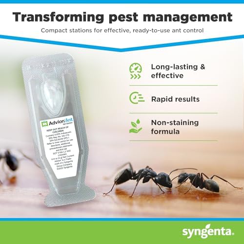 Syngenta Advion Ant Gel Station Insecticide, Ready-to-Use Ant Gel Bait with The Active Ingredient Indoxacarb, Ant Bait for Use Indoor and Outdoor, 3 Boxes (9 Total Stations) 5