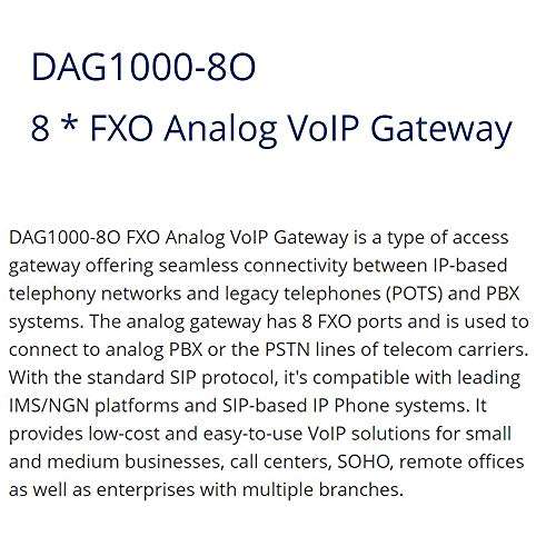 Dinstar DAG1000-8O FXO Analog VoIP Gateway Simple Operation 6