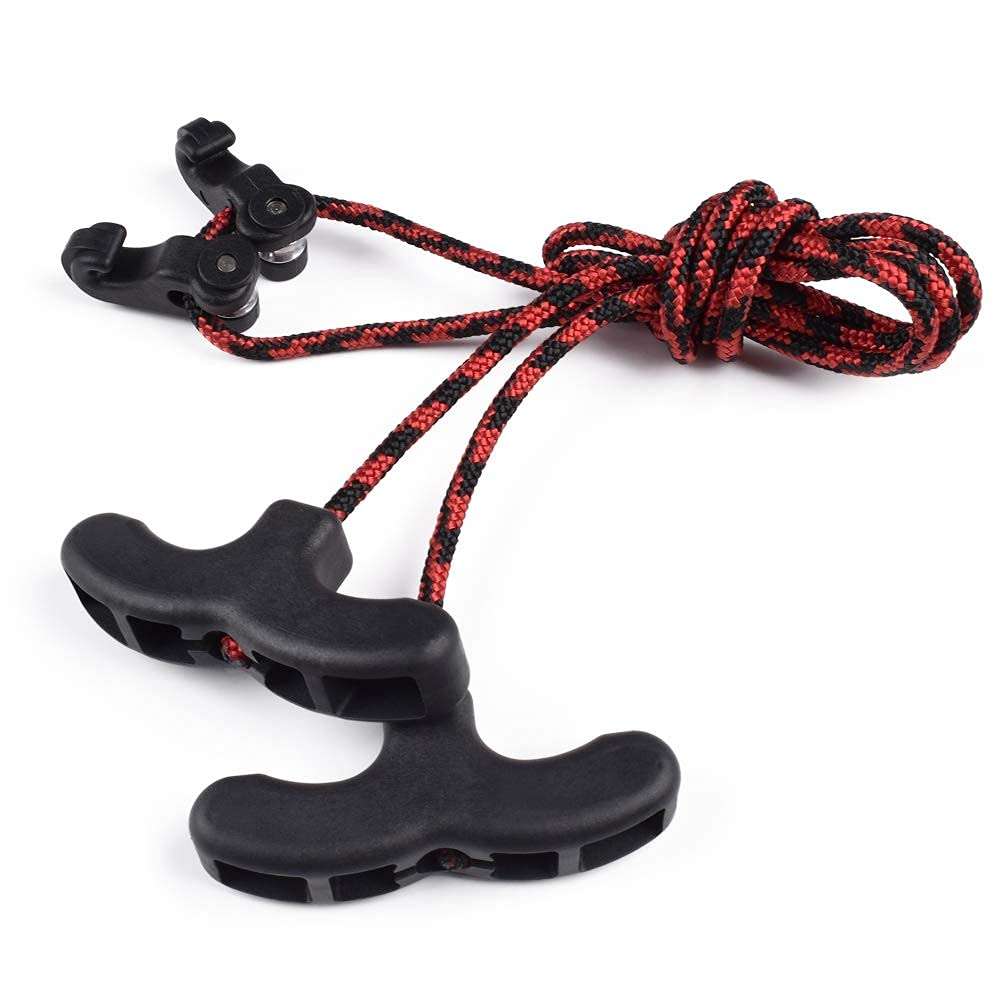 YLSIO Archery Crossbow Cocking Device Crossbows Cocker Rope Double Handle Strings Cocking Tool 3