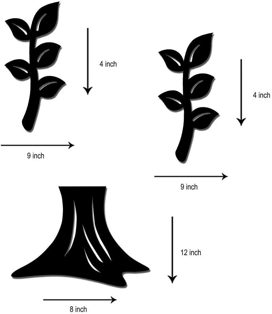Art Street Family tree set of 8 individual wall photo frame with MDF plaque (Leaf and Trunk) 6