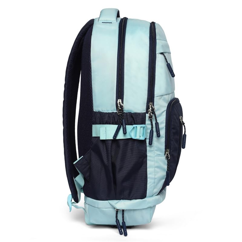 Citizen Lotus Kids School Backpack with Free Pencil Stationary Pouch | 23L Polyester Unisex Casual Backpack/Daypack/Travel Backpack/School Bag for Boys & Girls - Sky Blue 5