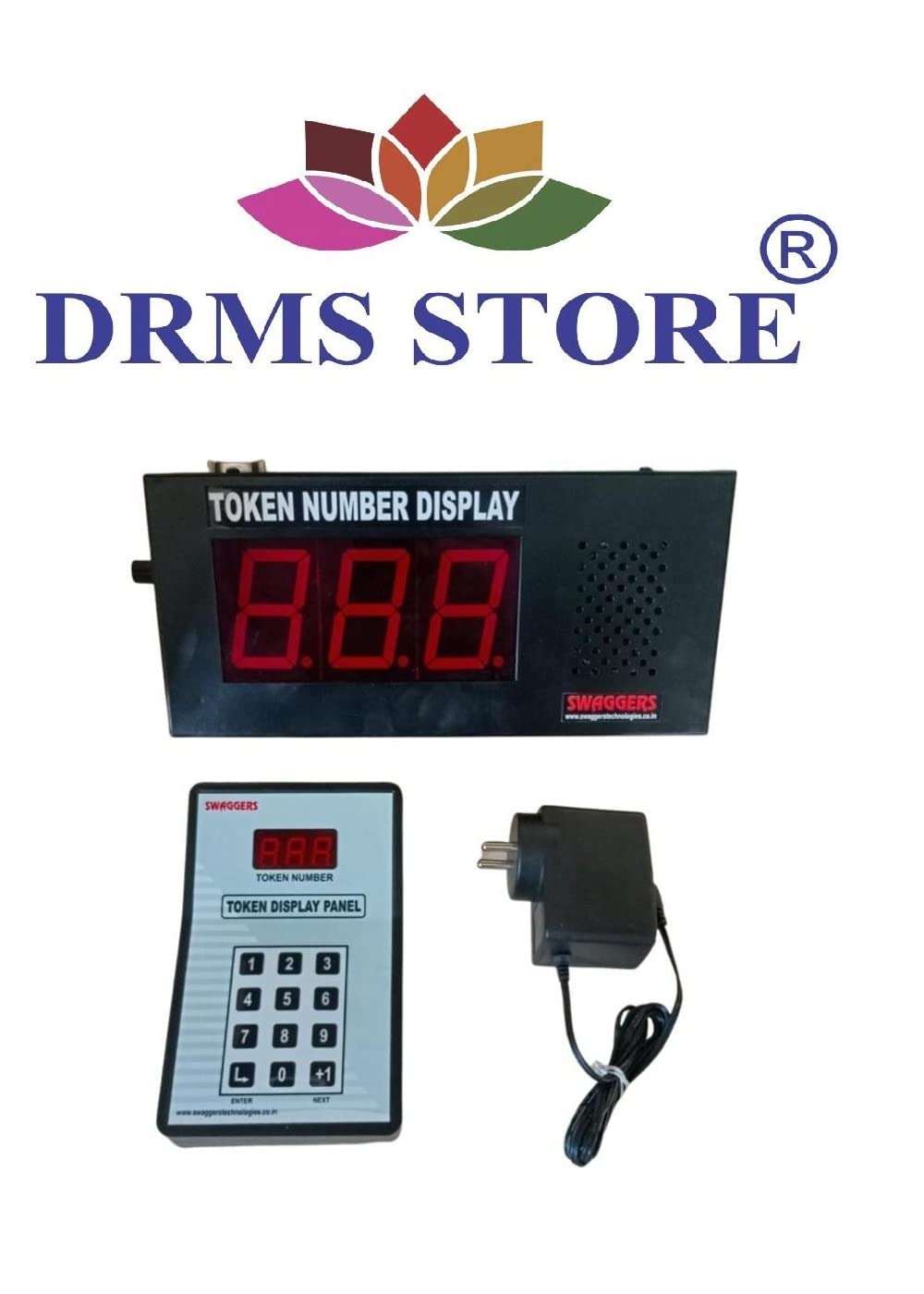DRMS STORE Token Display System with ding Dong Voice Used in Hospitals,clinics,Banks etc. !1 Year Warranty! 2