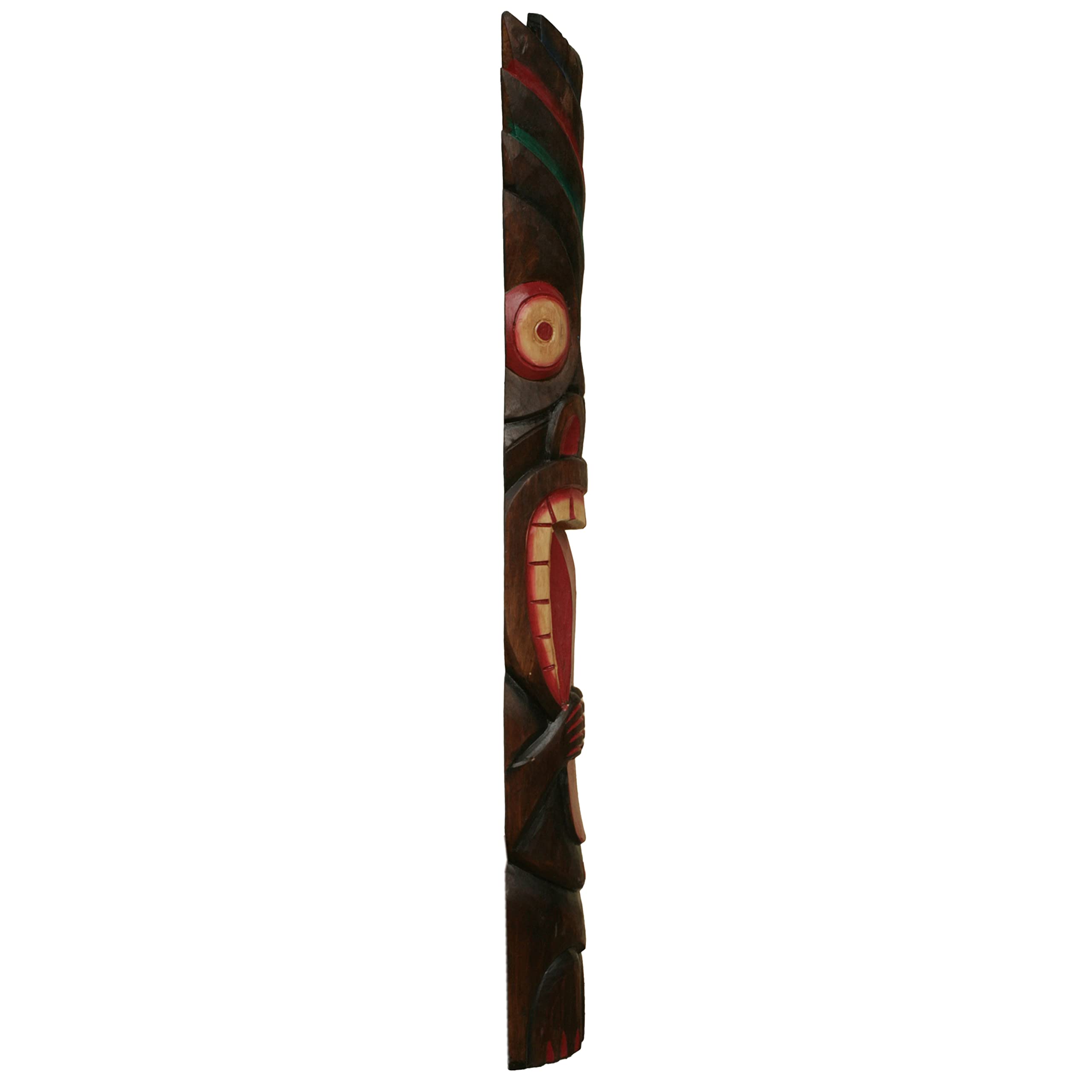 Forever Bamboo Tiki Mask Crazy Classic Tongue Outdoor Decoration 40" 3
