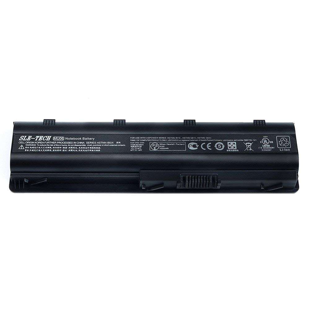 SLE-TECH Replacement HP MU06 Notebook Battery for HP Spare 593553-001 593554-001 636631-001 G62 MU09 584037-001 593550-001 593562-001 Pavilion G7 G6 G4 DM4 HSTNN-LB0W Presario CQ42 CQ56 CQ57 CQ62 5