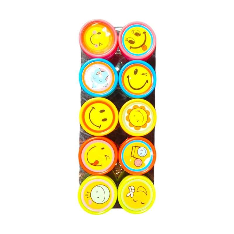 AKTOON TOYS (Combo Pack) 1O Pcs Stamp Art and Craft School Supplies Toys for Kids & Cute Two Sister Doll Set of 2 Sister - Multicolor 3