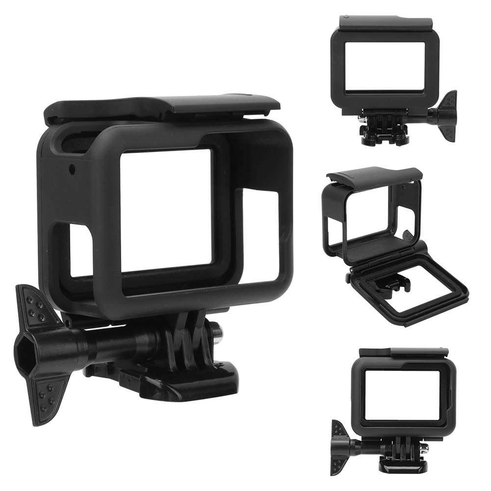 DENASH Protective Frame Housing for Hero 5/6/7 Action Camera,Lightweight Shell Vlog Cage Case with Cold Shoe Adapter,Portable Protective Mount Holder 5