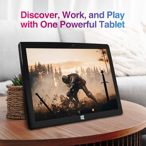 Fusion5 10.1" Windows 11 Tablet PC - FWIN232 Plus Ultra Slim Windows Tablet Computer - Intel 13th Gen, 8GB RAM, Full HD 10 Inch Display, 5G WiFi, USB 3.0, Micro HDMI, Dual Cameras, Bluetooth 6