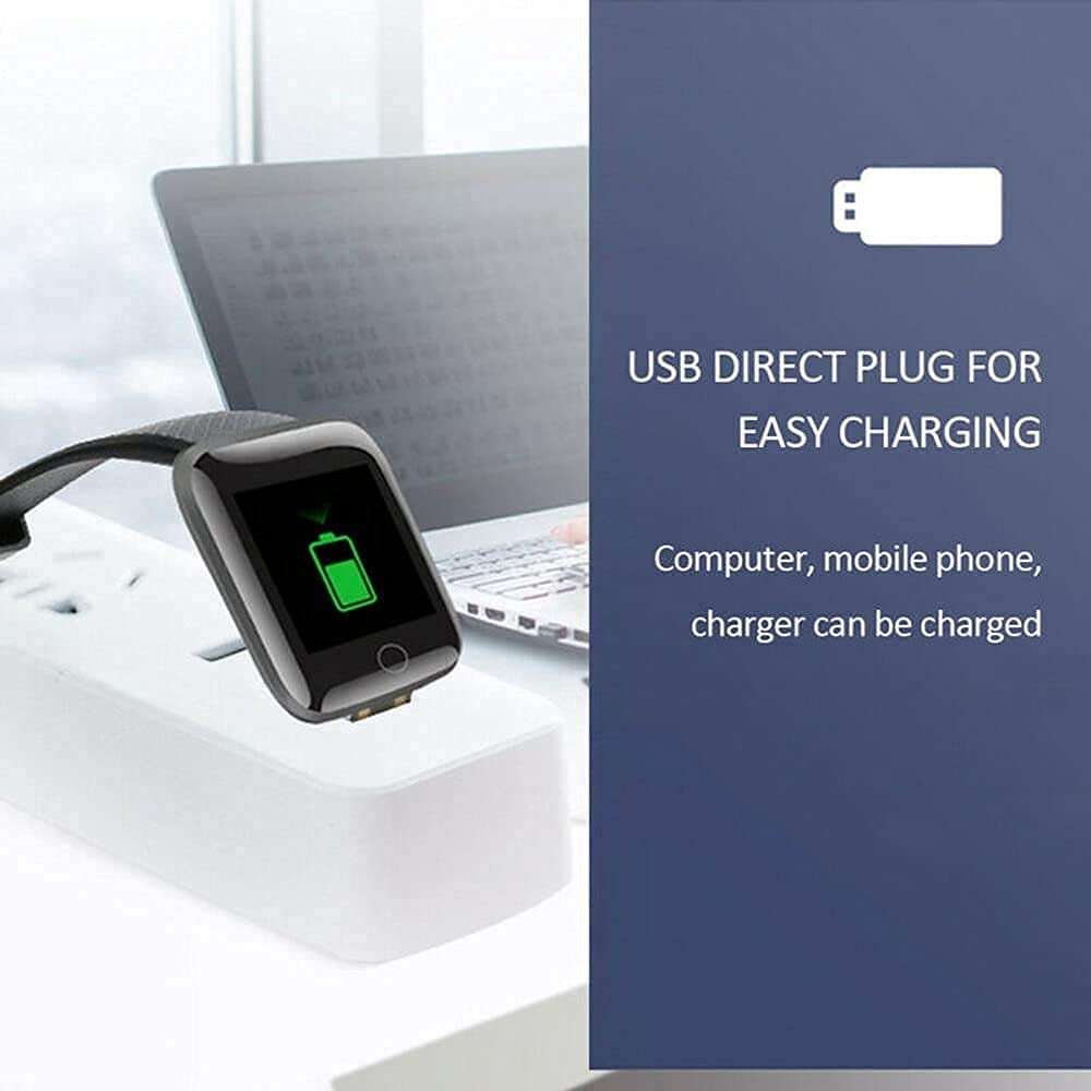 40W Smart Fitness 116 Watch for Sony Xperia 5 V Original Sports Touchscreen Smart Watch Bluetooth 1.3" Smart Watch LED with Daily Activity Tracker, Heart Rate Sensor, Sleep Monitor C (BLK) 3