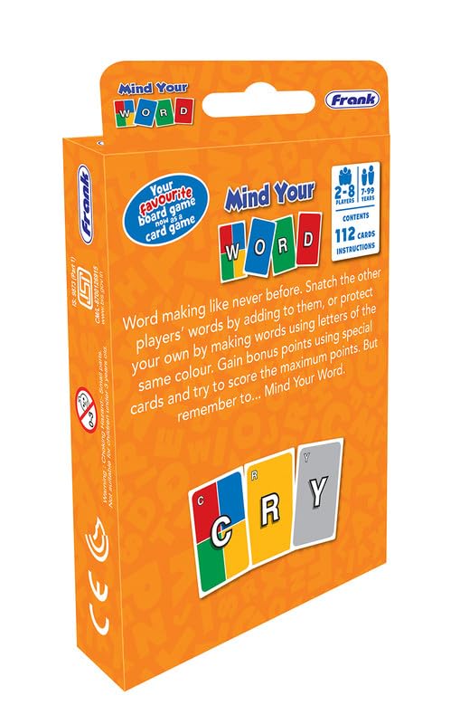 Frank Mind Your Word Card Game | Fun & Engaging Word-Building Challenge for Kids 7+ Years & Adults | Multiplayer Card Game for 2-8 Players | Educational Game for Vocabulary & Strategic Thinking 5
