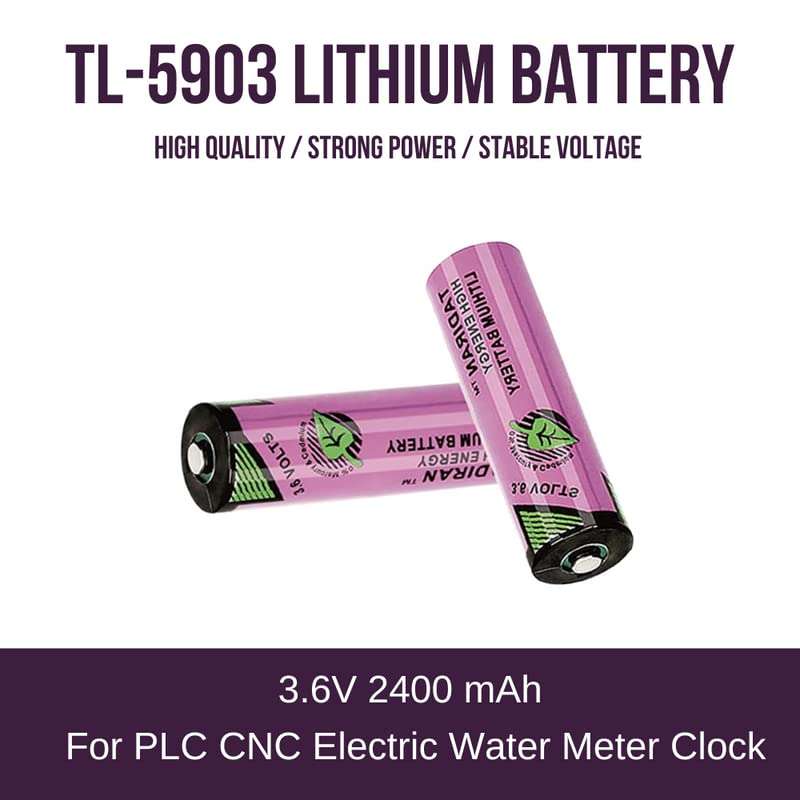 MICROUSB Compatible Battery for Tadiran TL-5903 il 5903 3.6 V 2.4Ah AA Battery (Pack of 10) 3