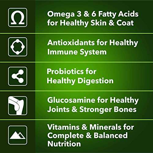 Meat Up Adult Dry Dog Food 100% Veg, 3kg (Buy 1 Get 1 Free),Total 6 Kg Pack 3