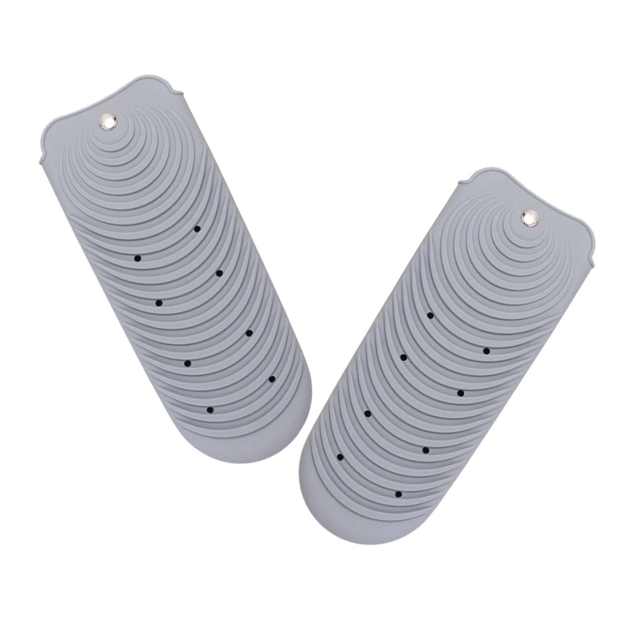 FOMIYES 2pcs Hair Curling Iron Storage Bag Hair Straightener Stand Hairdressing Tool Holder Heated Hair Rollers Curling Iron Heat Pads Heat Flat Iron Holder Flat Iron Mat Grey 1