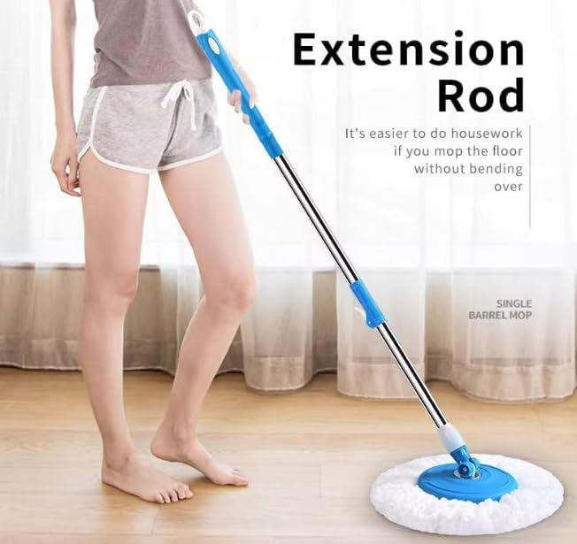 Spin Mop Extendable Handle/Stick Rod Only, Blue 3