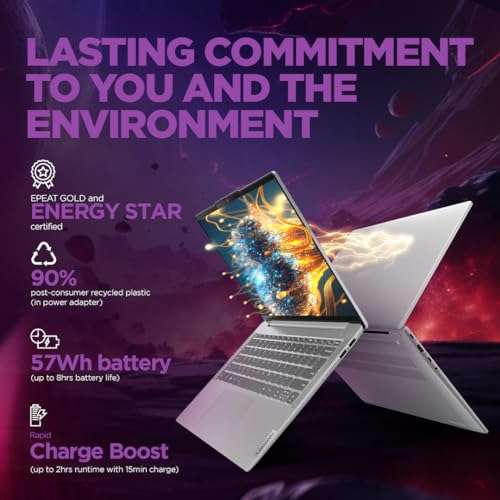 Lenovo IdeaPad Slim 5 Intel Core Ultra 5 125H Built-in AI 14" (35.5cm) WUXGA-OLED 400Nits Thin & Light Laptop (16GB/1TB SSD/Win 11/Office 21/FHD+IR Camera/Alexa/3 Mon GamePass/Grey/1.4Kg), 83DA003GIN 3