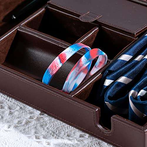 Fundraising For A Cause | Patriotic Red, White, Blue Silicone Bracelets - God Bless America Patriotic Silicone Bracelets – Perfect for Memorial Day, July 4th, Veteran’s Day and More! (50 Bracelets) 2