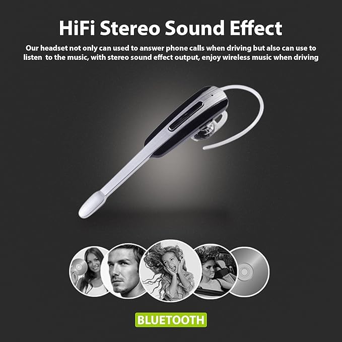 Drumstone (15 Year Warranty HM1000 Purpose Wireless Bluetooth V4.1 Earphone with Immersive Sound and Hands Free c Headphone,Headset for All Smartphone 6