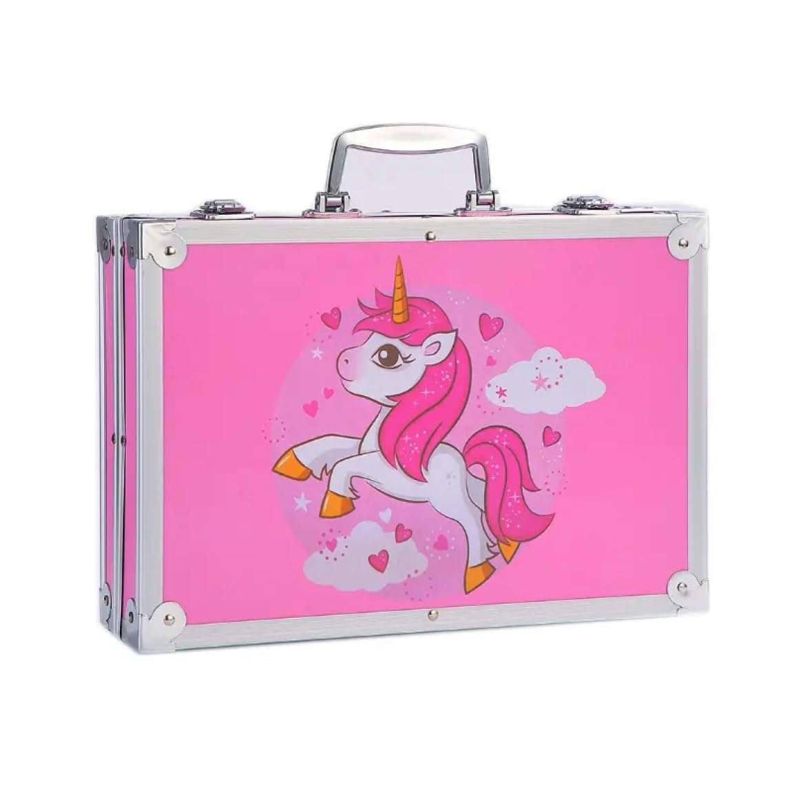 Radhey Preet 145pcs Drawing Color Kit in Unicorn Print | Available in Multi Color | Briefcase Style Case | RP020 3