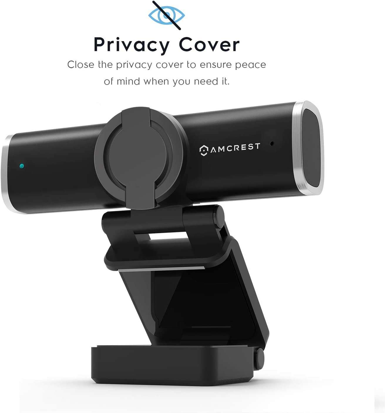 Amcrest 4-Megapixel Webcam w/Microphone & Privacy Cover, Web Cam USB Camera, Computer HD Streaming Webcam for PC Desktop & Laptop w/Mic, Wide Angle Lens & Large Sensor for Superior Low Light (AWC496) 3