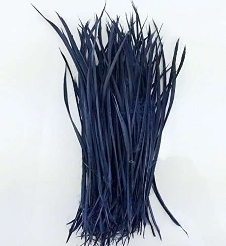 5''-9.5'' Feathers Fly Tying Materials for stonefly nymph split tails& down wings 50pcs/pack (navy blue) 1