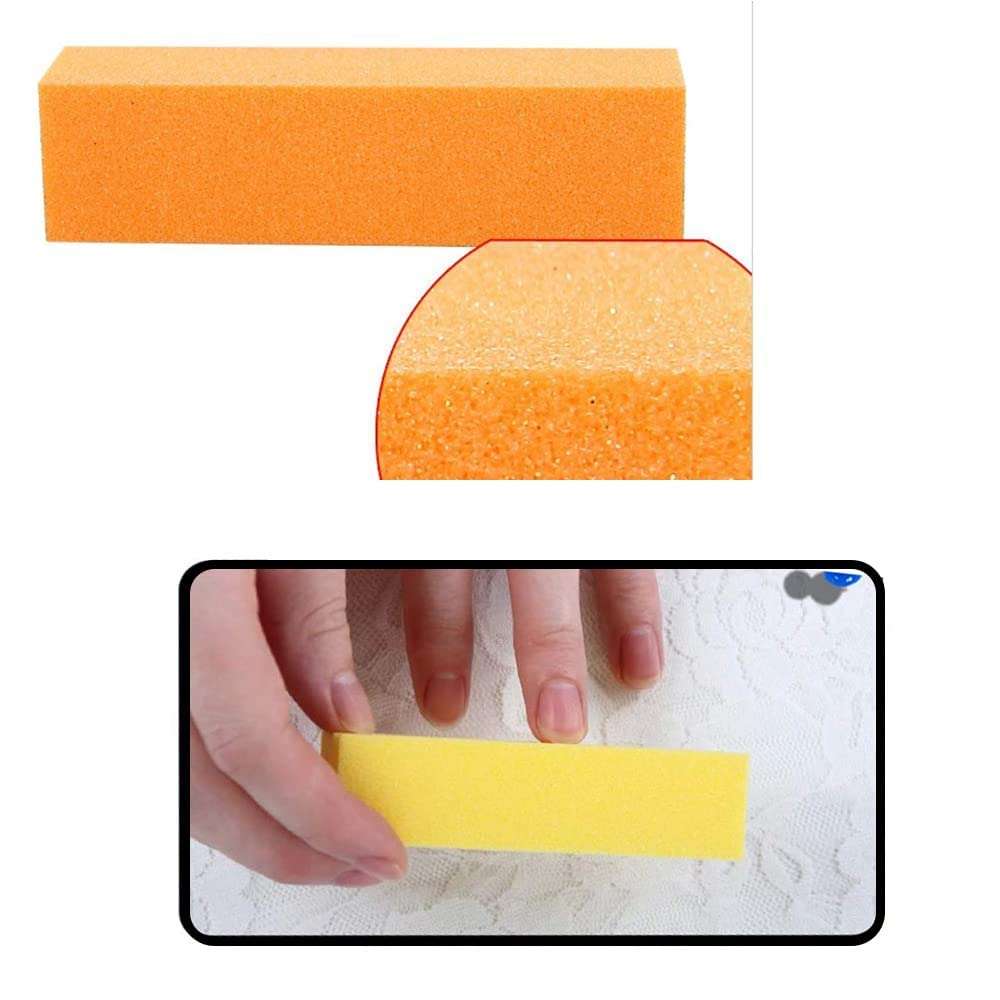 HapDop Buffers Nail Files Set Professional Double Sided Emery Boards Manicure Tools Kit Rectangular Art Care Buffer Block Tools 100/180 Grit for Home and Salons Use 3