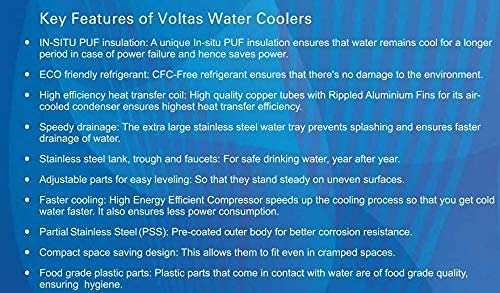 Voltas Normal & Cold-Water Cooler 20/20 FSS Storage Capacity -20 Liter and Cooling Capacity-20-Liter, Full Body Steel Made in India 4