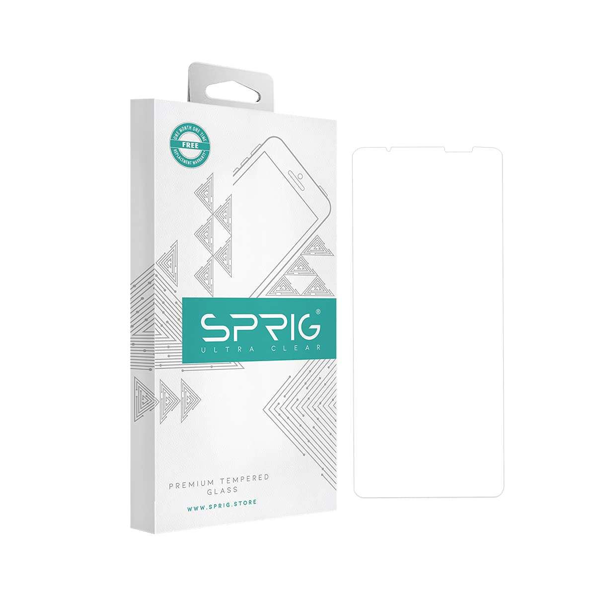 SPRIG Clear Tempered Glass Screen Protector for ASUS ROG 5s PRO, Scratch Proof, Smudge Resistant, Glossy Finish with Installation Kit, Protects display area compatible with Back Case 4