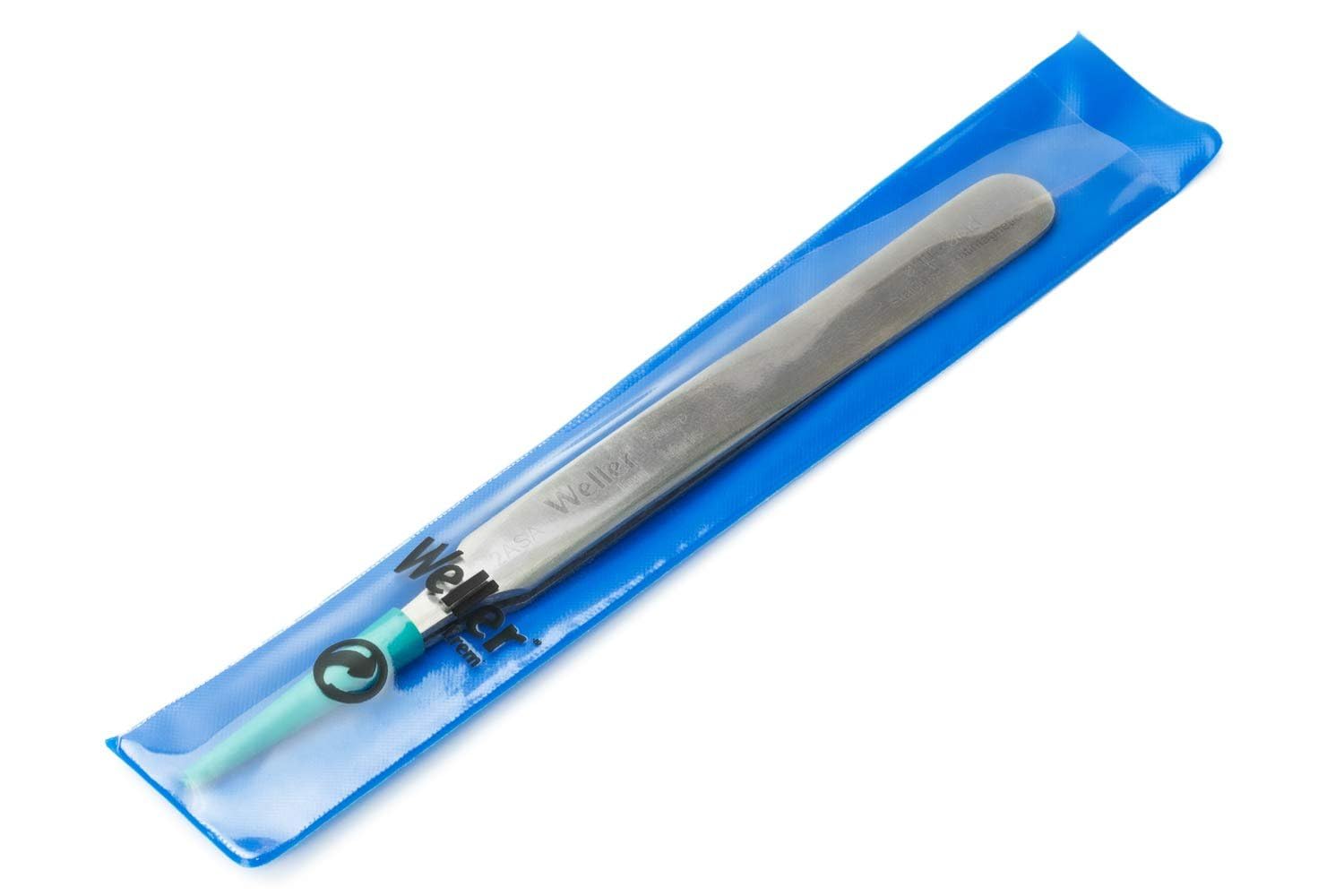 Erem "Weller Erem 2ASA Stainless Steel Straight/Round Broad Anti Magnetic Tweezer" ("4.75"" length, tip width 2 mm, with straight/round broad tip") 6