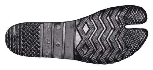 Marugo Jitsuyou All Black Japanese Tabi Shoes Black with 3 Clips 6