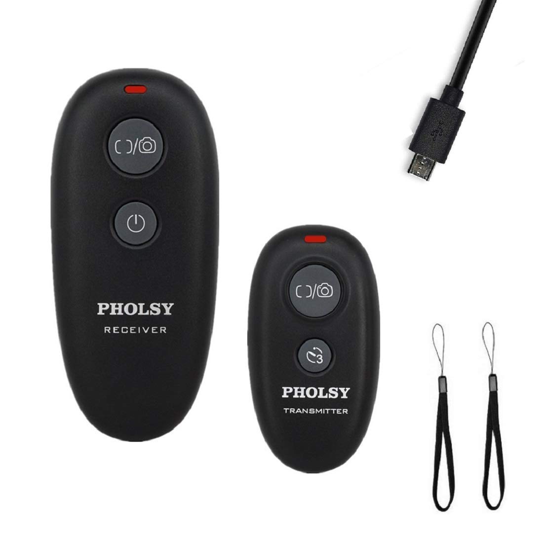 PHOLSY Wireless Shutter Release Camera Remote Control for Fujifilm GFX50S, XPro2, X-H1, X-T2, X-T1, X-T10, X-T20, X-T100, X-E2S, X-E2, X-M1, X-A3, X-A2, X-A1, X-A10, X100F, X100T, X70, X30, XQ2, XQ1