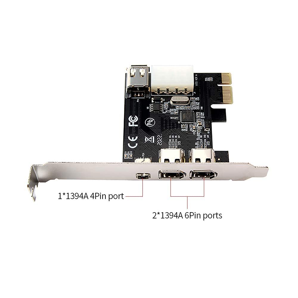 GEONIX PCI Firewire Card, Black 5