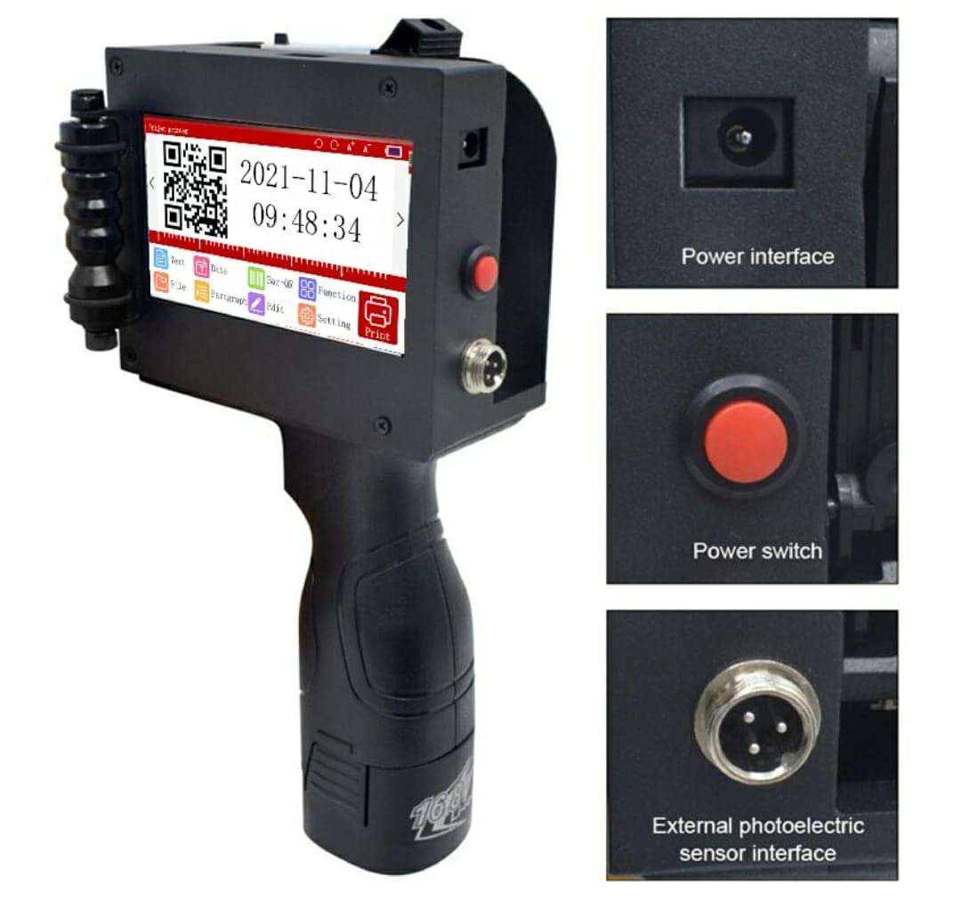 Handheld Inkjet Printer with cartridge | Batch Coding Machine 4