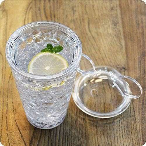 NESTIC Plastic Mickey Water Bottle Mason jar Sipper Mug Bottle Glass Tumbler with Straw Mickey Sipper Vacuum Flask Sipper Glass Tumbler Drinks Gel Feezer Sipper (Pack of 1) (Black) 5