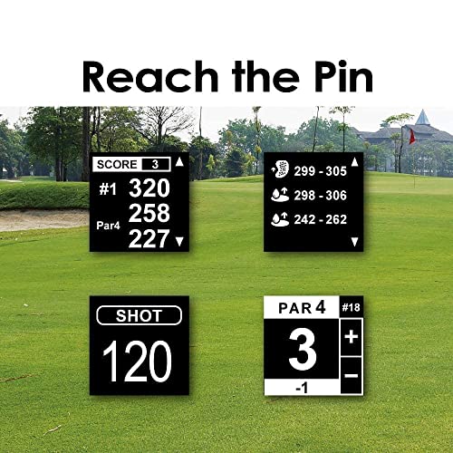 CANMORE TW 353 Golf GPS Watch Turquoise - (Bundle) a Replacement watchband, Charging Cable and Tool - Essential Golf Course Data and Score Sheet - Minimalist & User Friendly - 40,000+ Free Courses 6